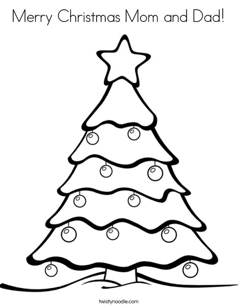 468x605 Merry Christmas Mom And Dad Coloring Page