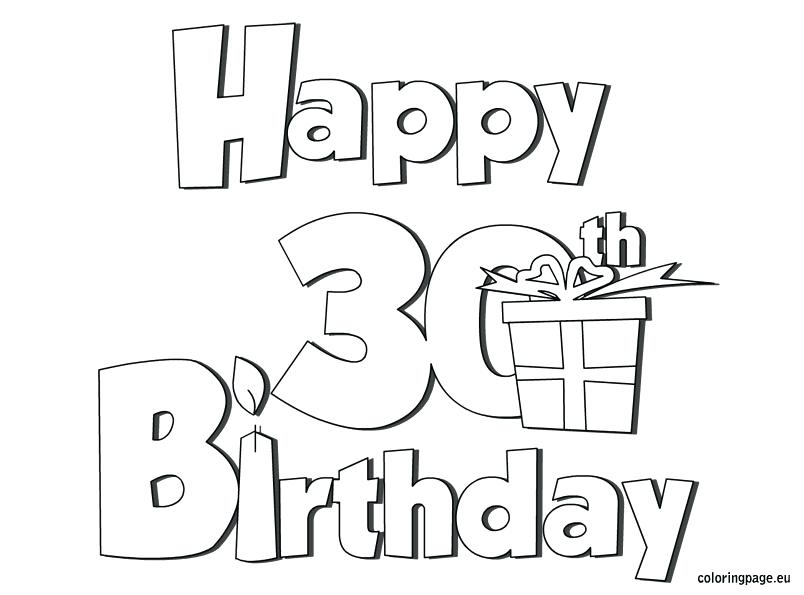 804x595 Happy Birthday Coloring Pages For Dad