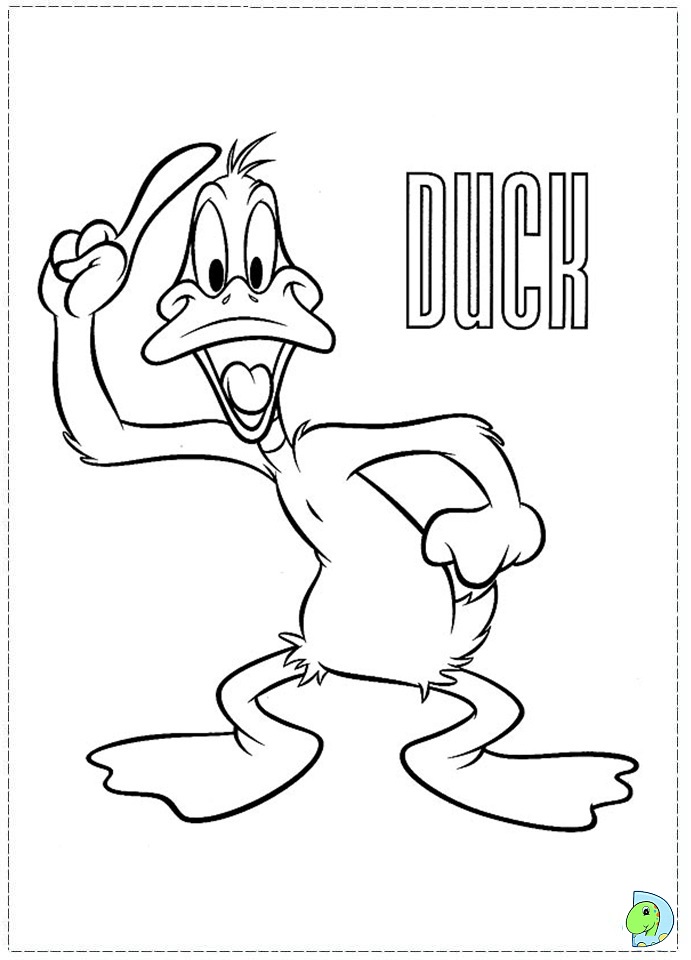 691x960 Daffy Duck Coloring Page