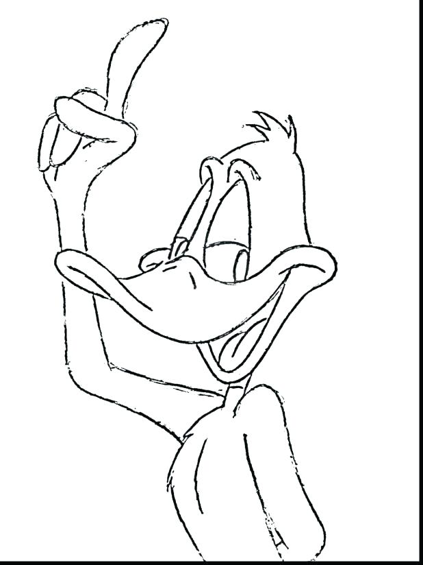 618x824 Duck Coloring Pages To Print Daffy Duck Coloring Pages