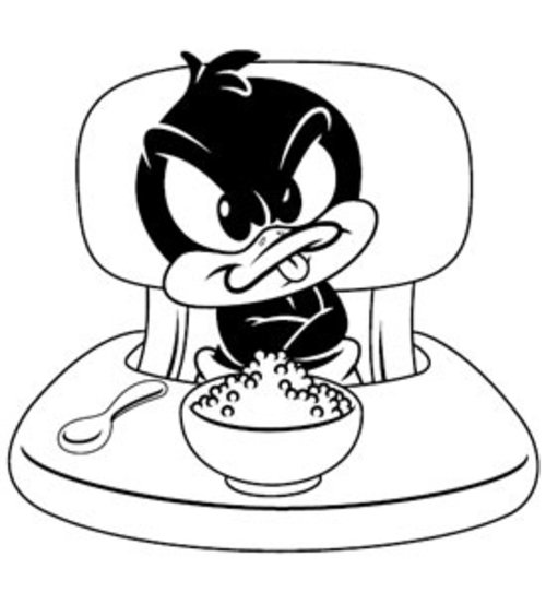 500x564 Free Baby Daffy Duck Coloring Pages Gtgt Disney Coloring Pages