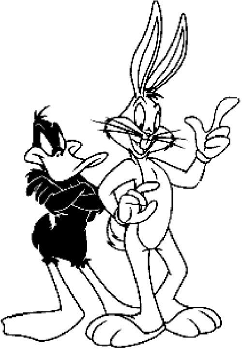 500x723 Free Coloring Pages Bugs Bunny And Daffy Duck Coloring Pages