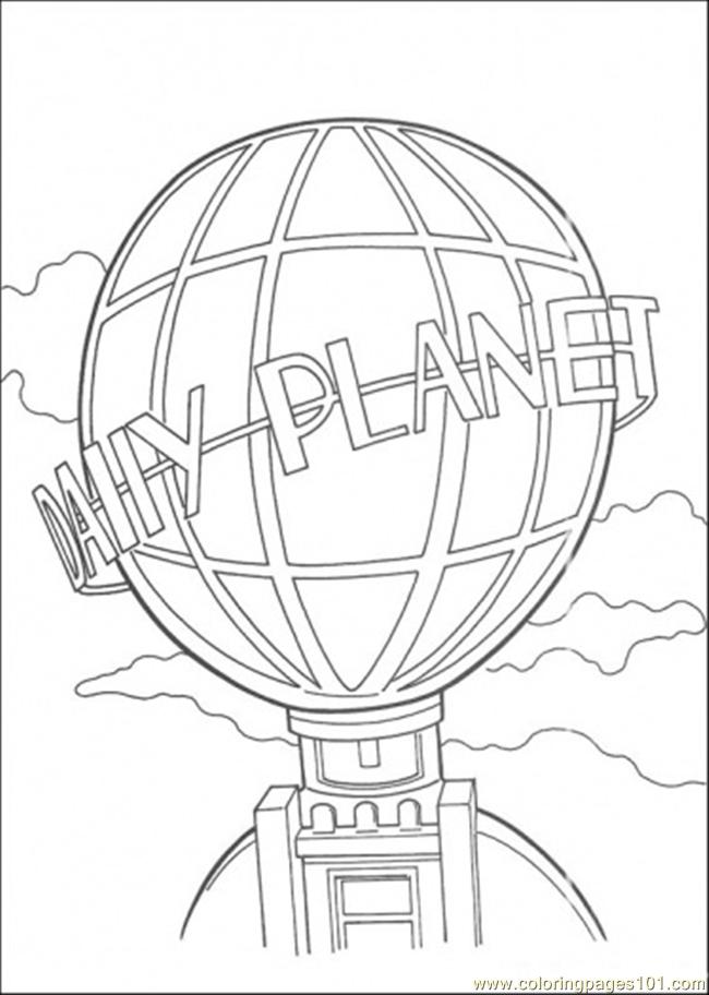 650x912 Daily Planet Building Coloring Page