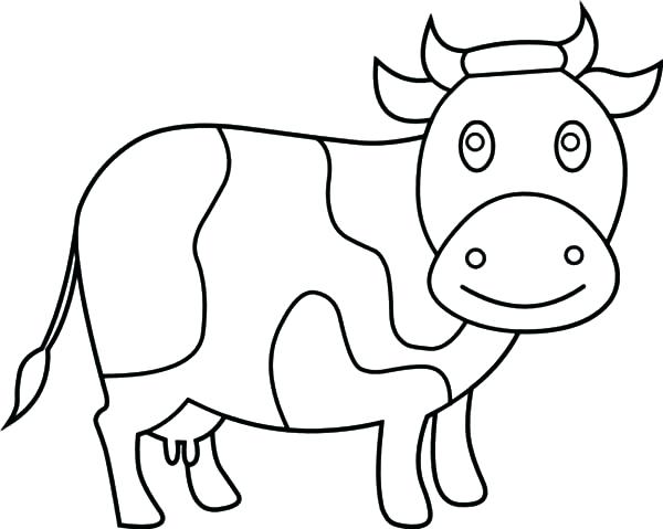 600x479 Cow Coloring Pages Dairy Cow Coloring Pages Coloring Pages Flowers