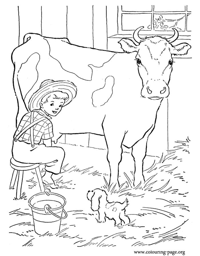 700x895 Dairy Cow Coloring Pages Fun Time