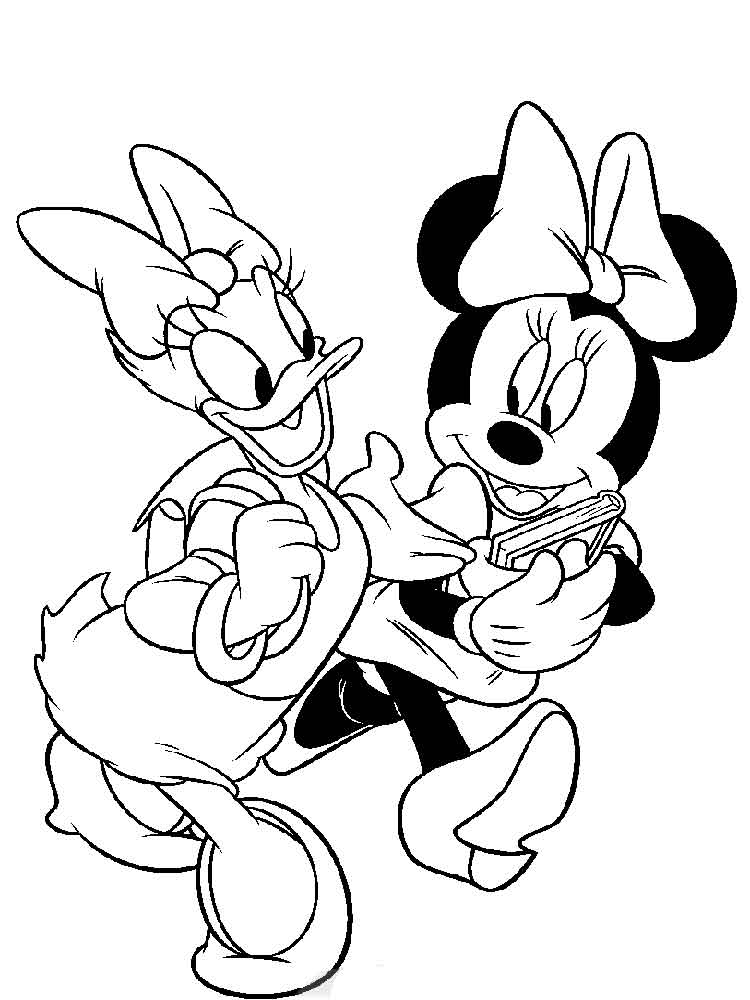 750x1000 Daisy Duck Coloring Pages