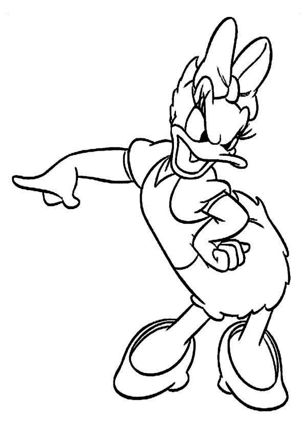 600x849 Mejores De Donald Duck Daisy Coloring Pages En