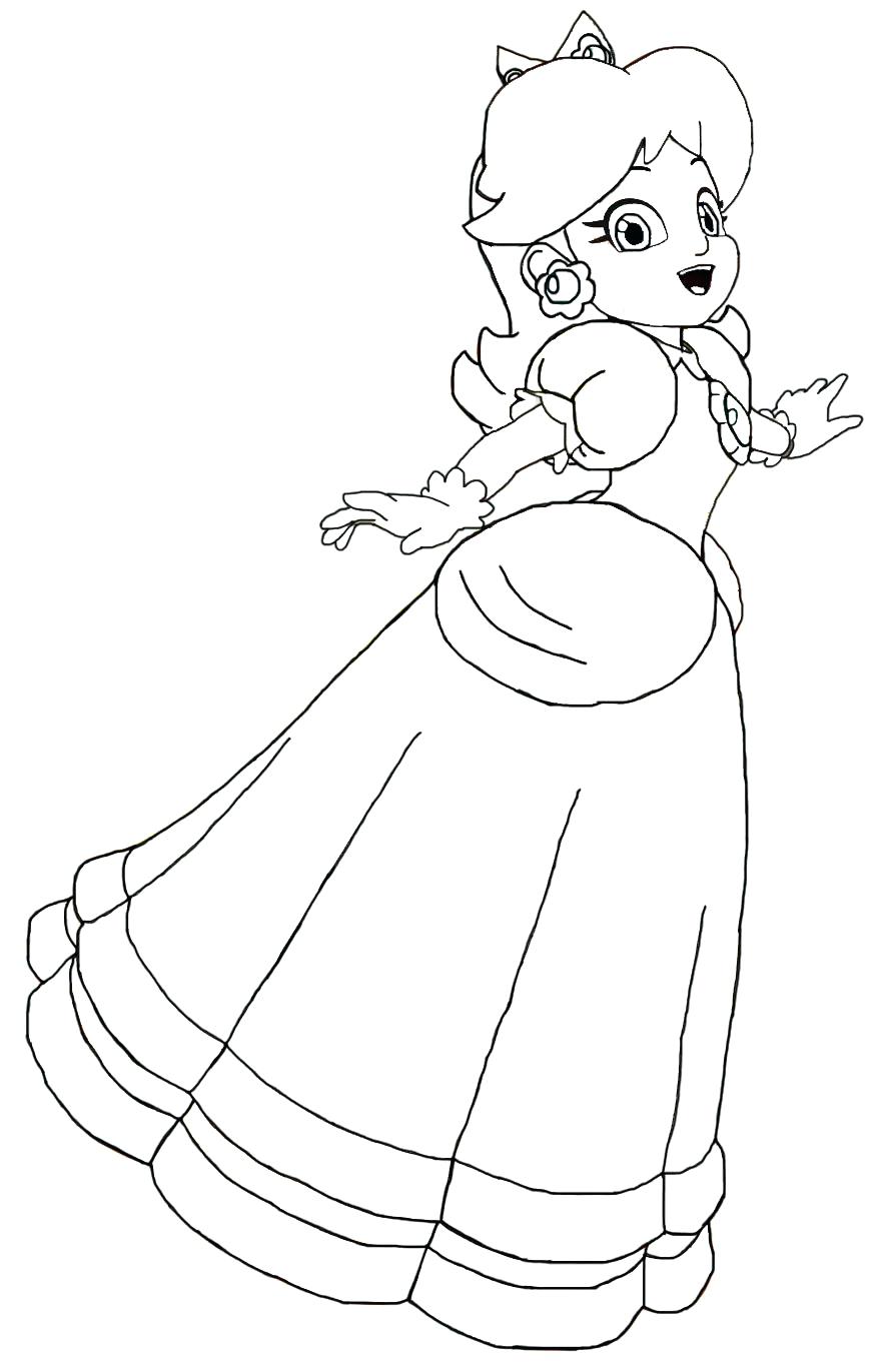 885x1371 Coloring Pages Princess Peach Coloring Pages Terrific Paper