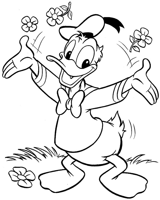 637x792 Free Printable Donald Duck Coloring Pages For Kids