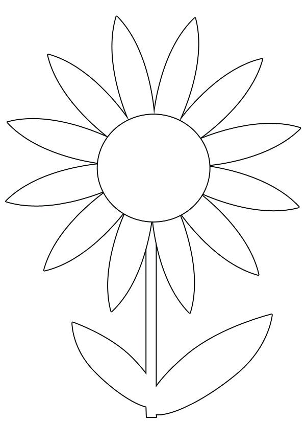 600x823 Flower Printable Coloring Pages Coloring Pages With Flowers Free