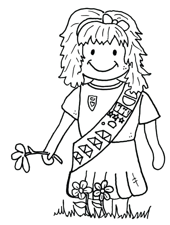 700x923 Coloring Pages For Girl Scouts Daisy Girl Scout Coloring Pages