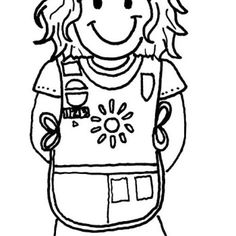 236x236 Brownie Girl Scout Coloring Pages