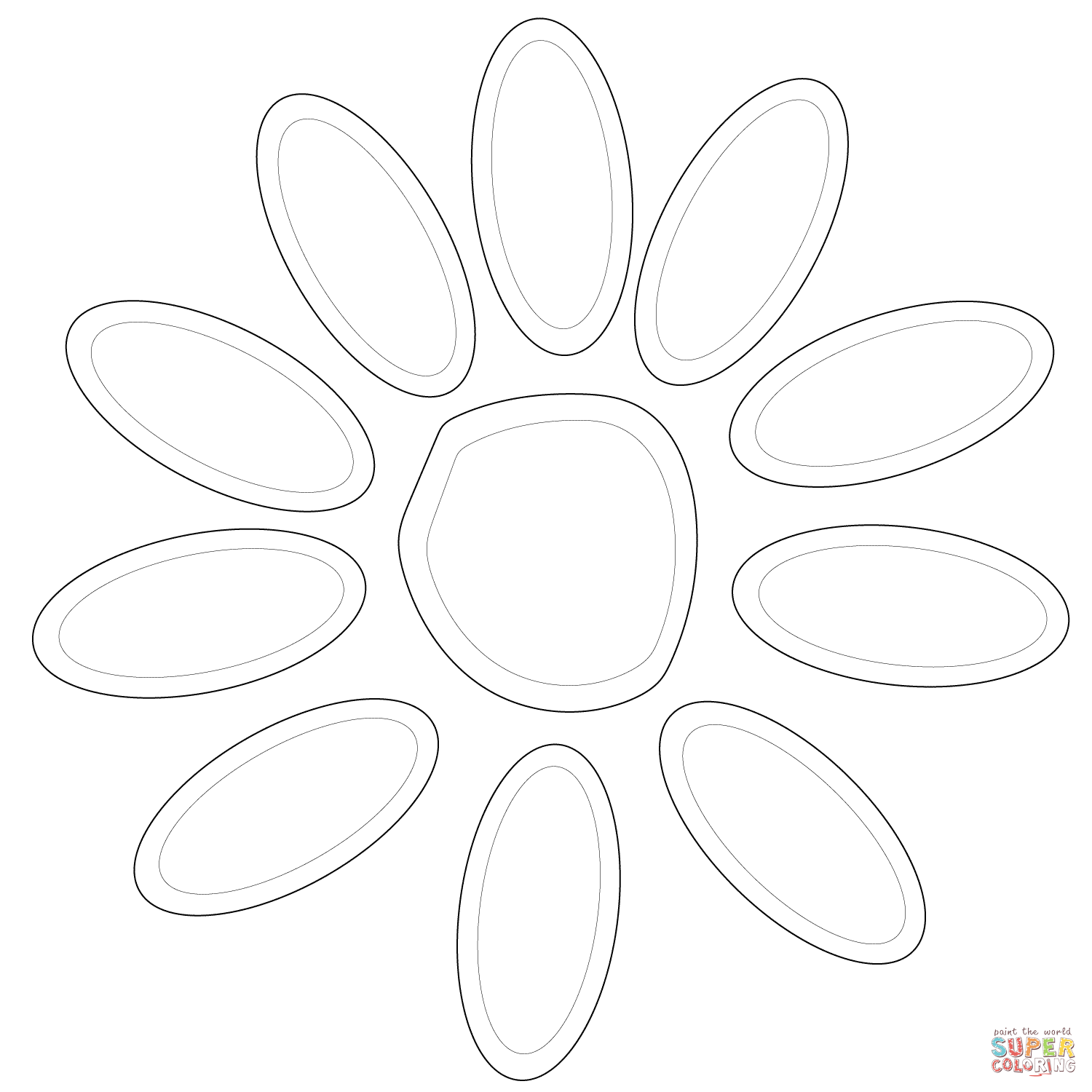 1500x1500 Girl Scout Daisy Petals Coloring Page Free Printable Pages