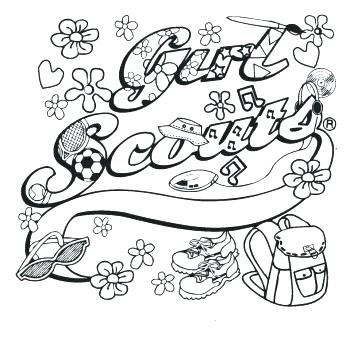 350x350 Girl Scout Brownie Coloring Pages Brownie Girl Scout Coloring