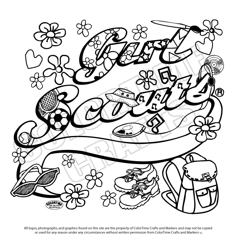 800x800 Girl Scout Coloring Pages Girl Scout T Shirt Ideas I Love Being