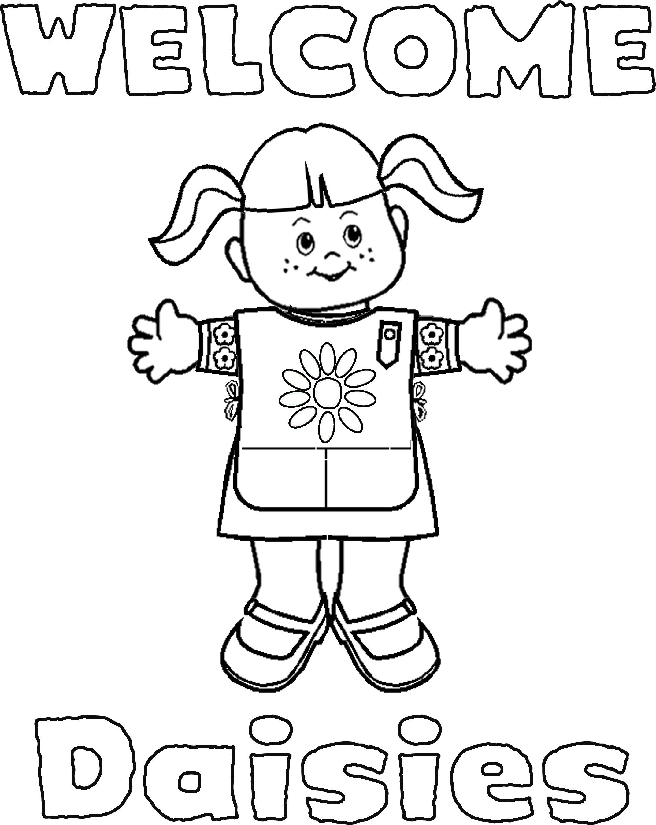 2145x2697 Daisy Girl Scout Coloring Pages Daisy Girl Scouts, Daisy Girl
