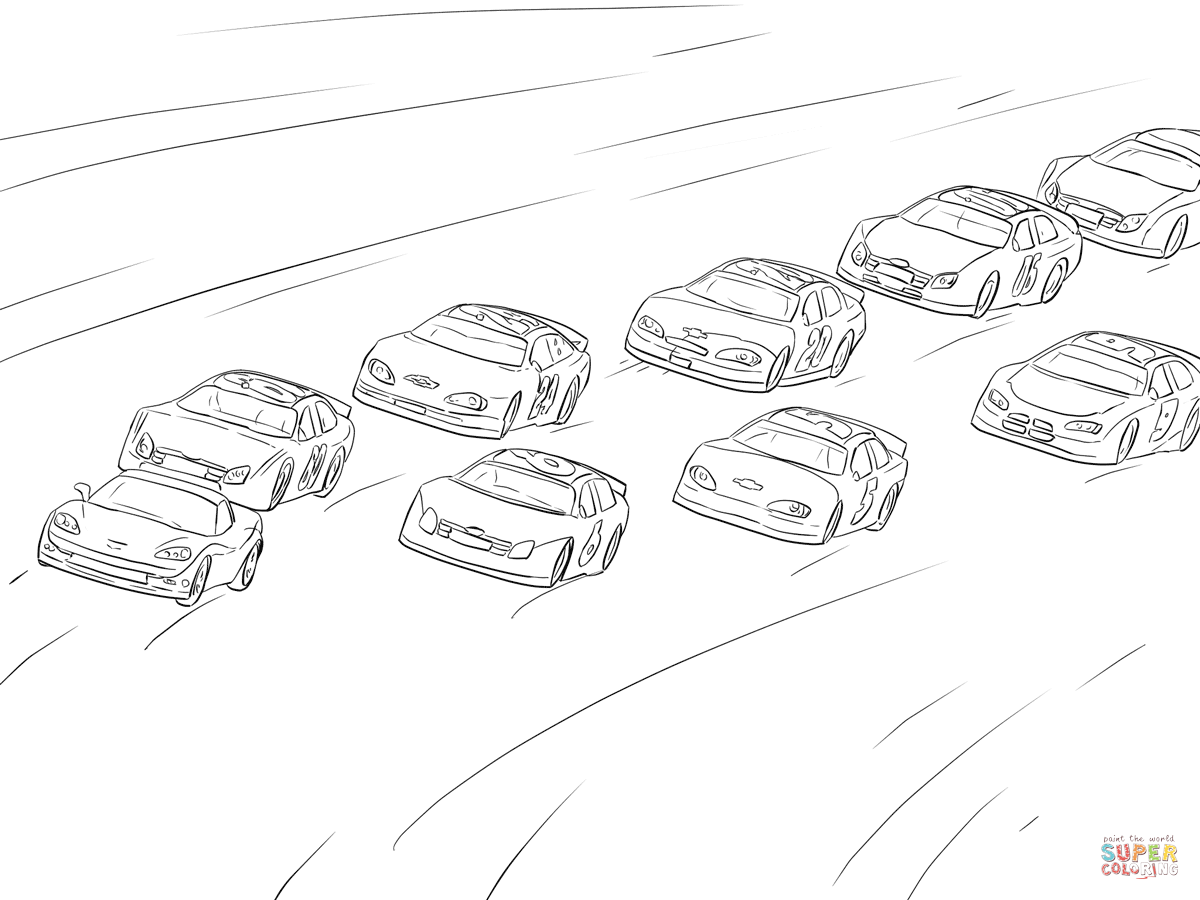 1200x900 Nascar Coloring Pages Breathtaking For Kids Free Printable