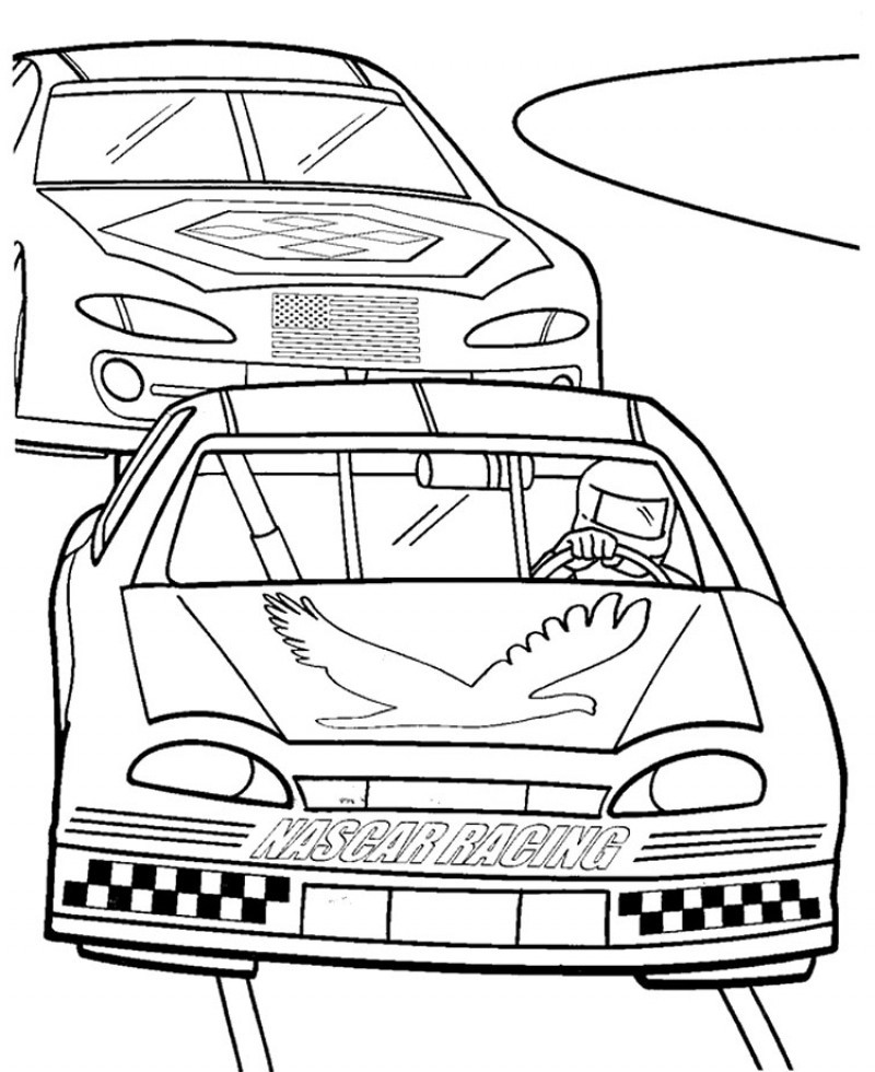 800x980 Nascar Coloring Pages