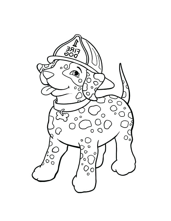 600x776 Dalmatian Coloring Pages Coloring Pages Fire Safety Dalmatian Page