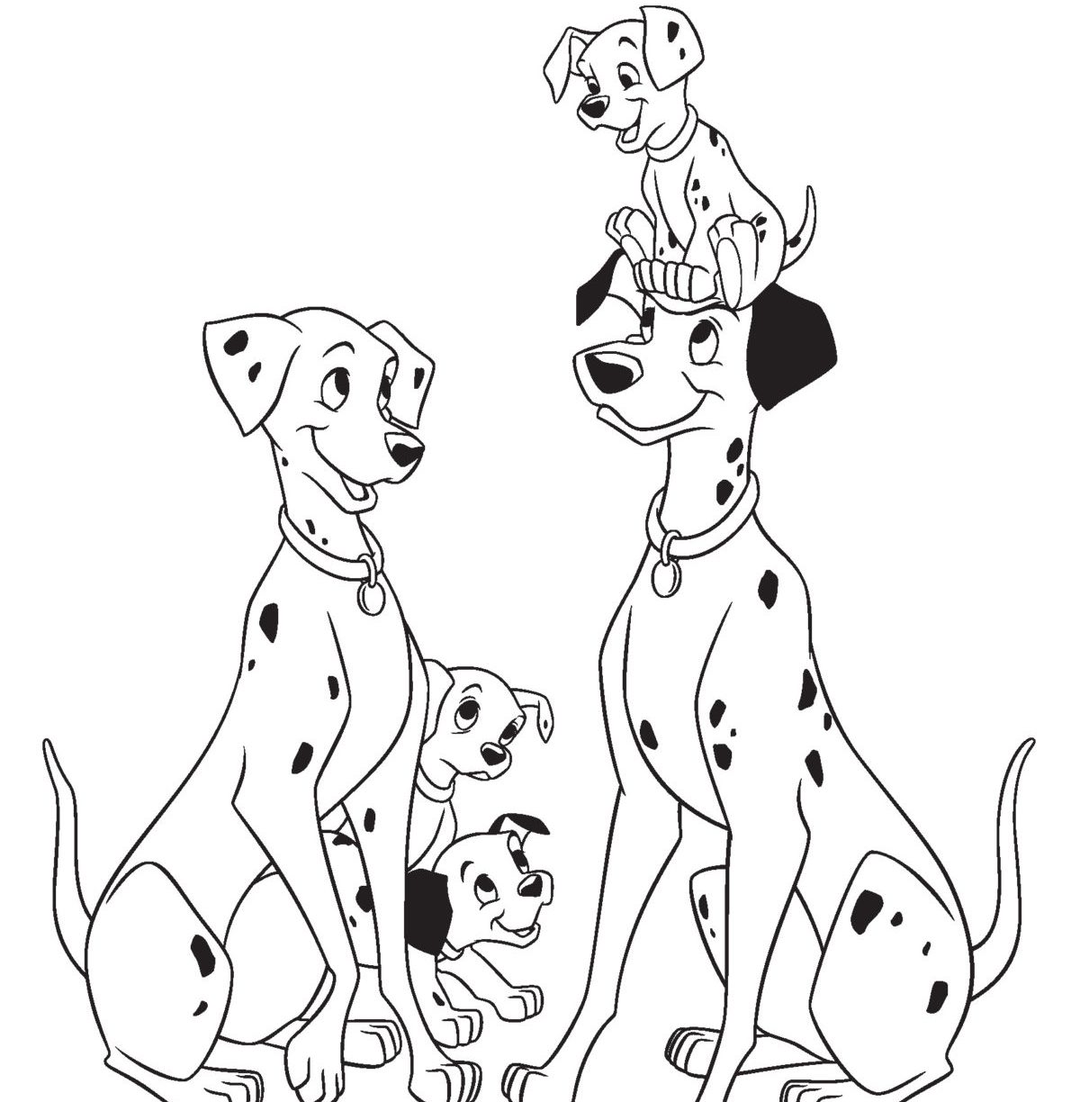 1200x1224 Dalmatians Coloring Pages Printable For Kids Dalmation Free