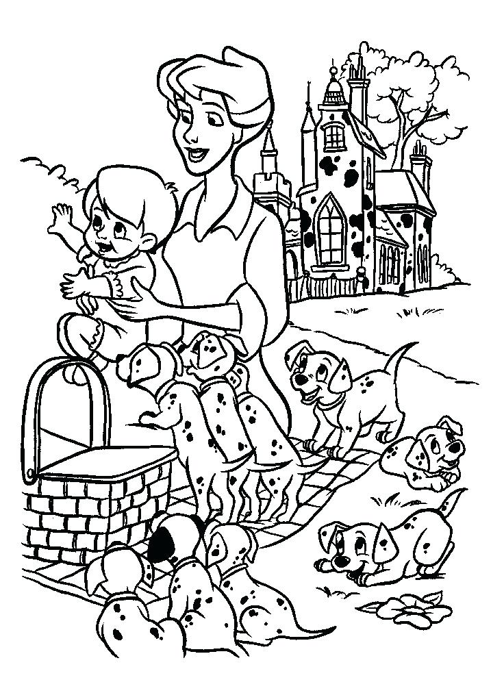 736x1012 Coloring Pages Dalmatians Coloring Page To Print Coloring Pages