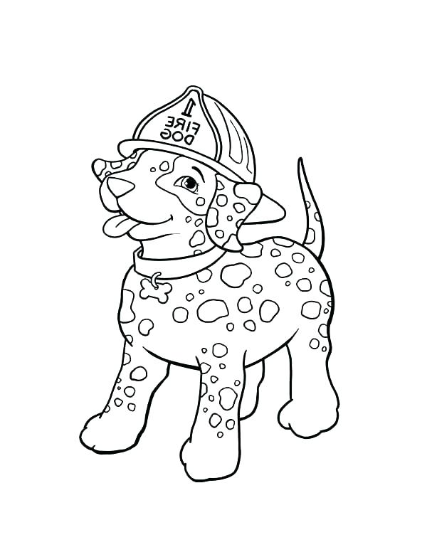 600x776 Dalmation Coloring Pages Dalmatian Coloring Pages Fire Dog