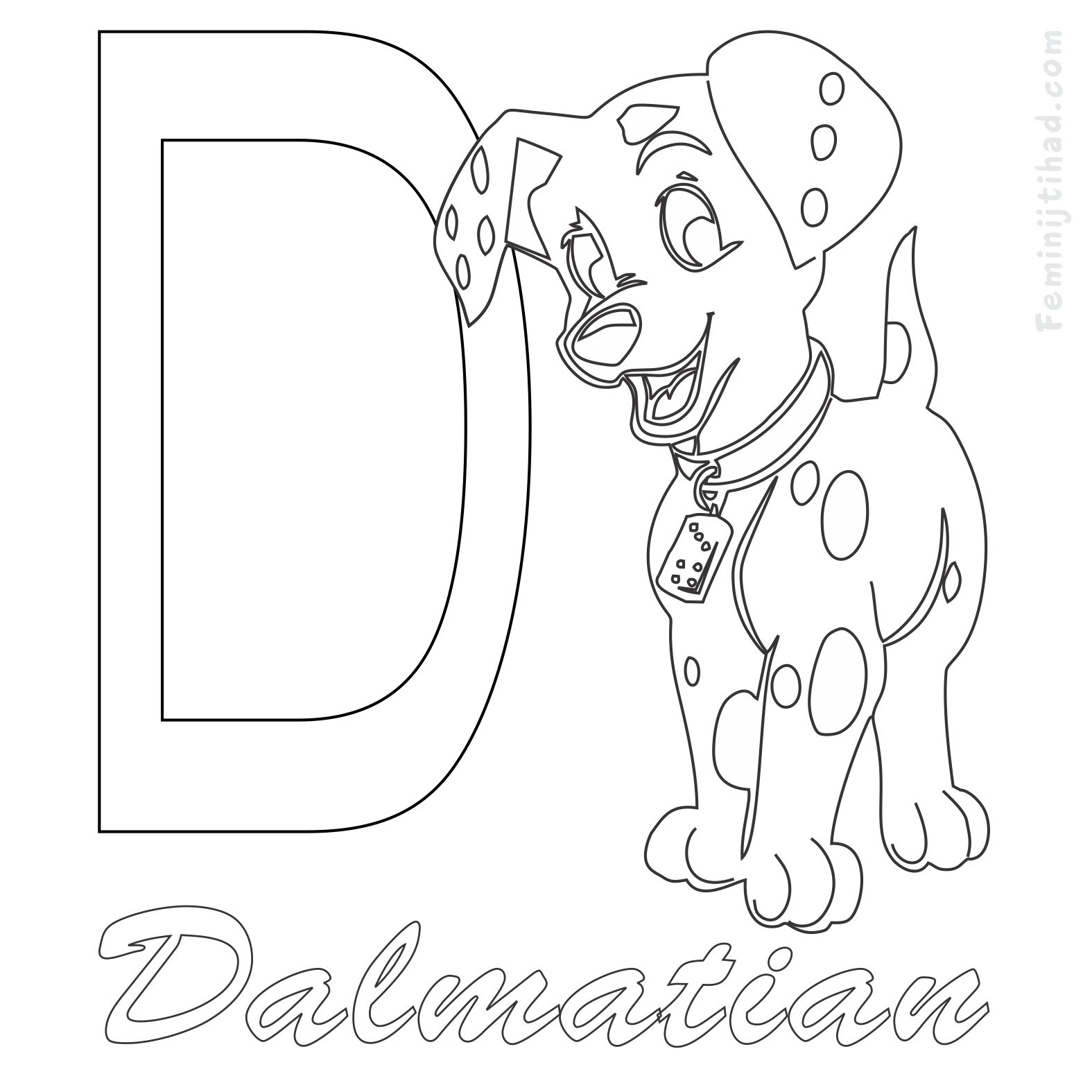 Dalmation Dog Coloring Page at GetDrawings | Free download