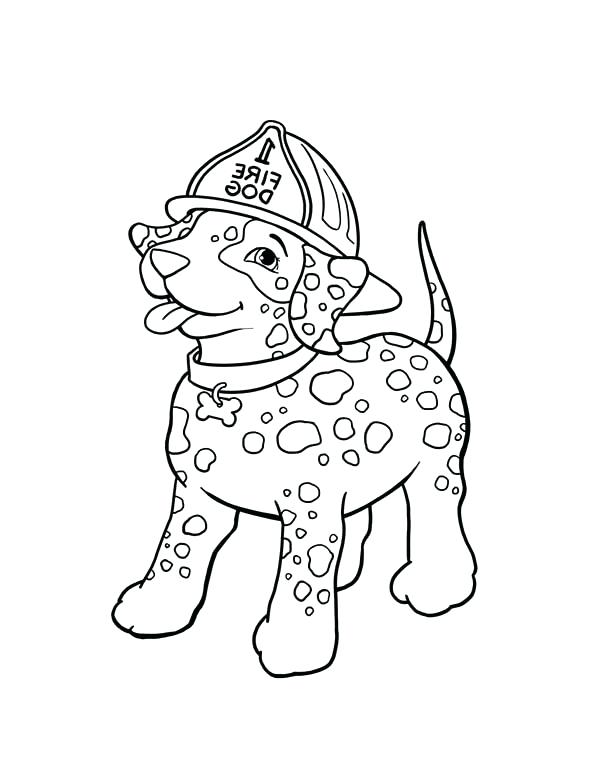 600x776 Dalmatian Fire Dog Coloring Pages Coloring Page For Kids Fire