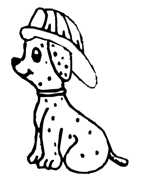 600x776 Dalmatian Fire Dog Coloring Pages