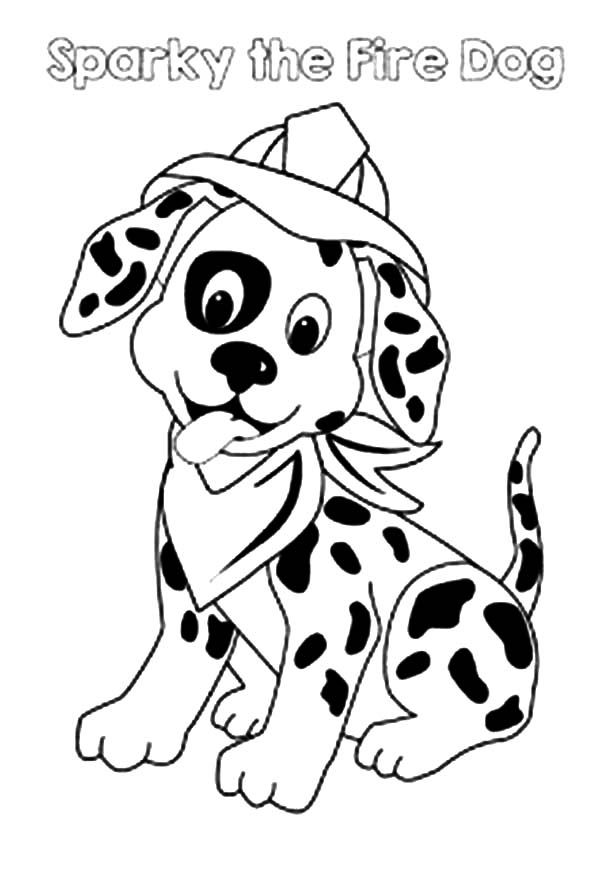 600x869 Free Printable Color Book Pages For Kids Fireman Dalmations