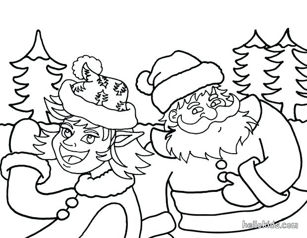 620x480 New Santa Claus Coloring Pages Online For Kneels Down Spirit