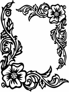 236x316 Corner, Corners, Border, Borders, Damask, Baroque, Free, Graphic