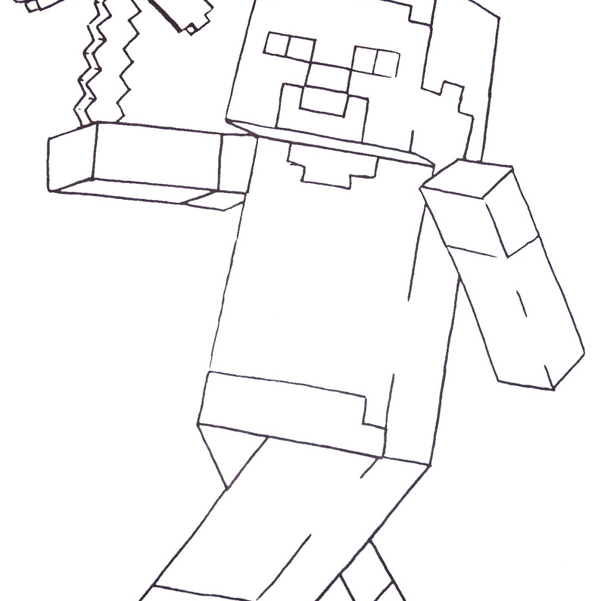 1200x1200 Minecraft Coloring Pages Dantdm