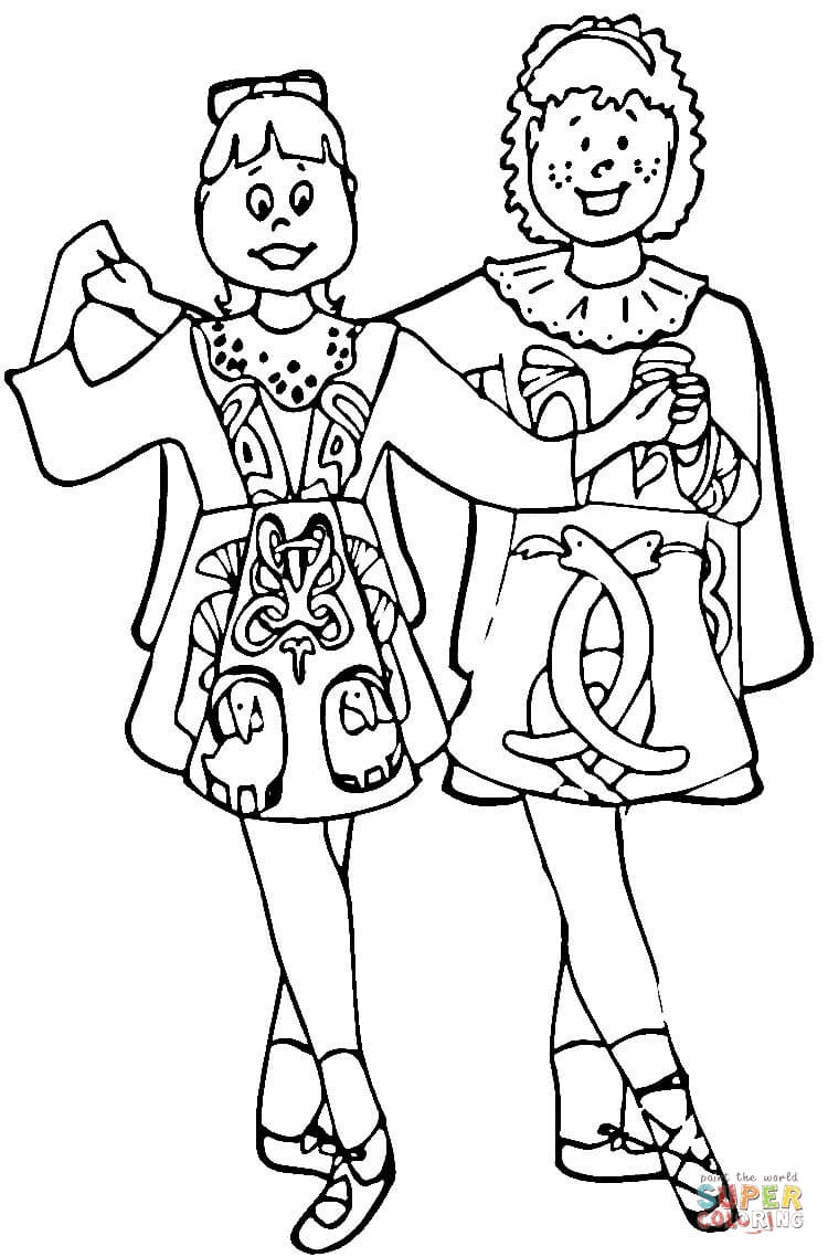 750x1138 Limited Irish Colouring Pages Happy Dance Color Coloring Page Free
