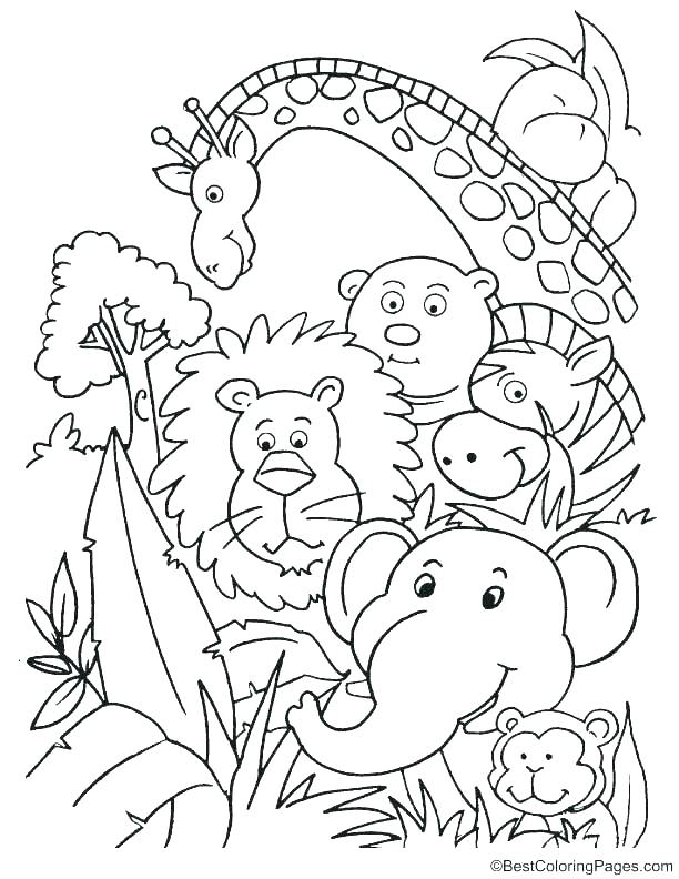 612x792 Jungle Coloring Sheets Is Dancing The Jungle Book Coloring Page