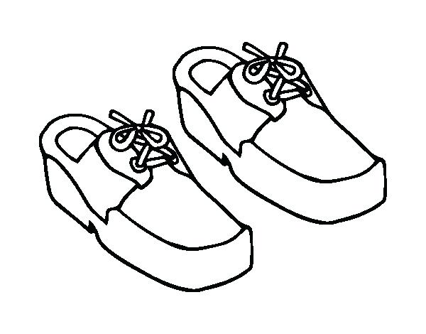600x470 Shoes Coloring Page