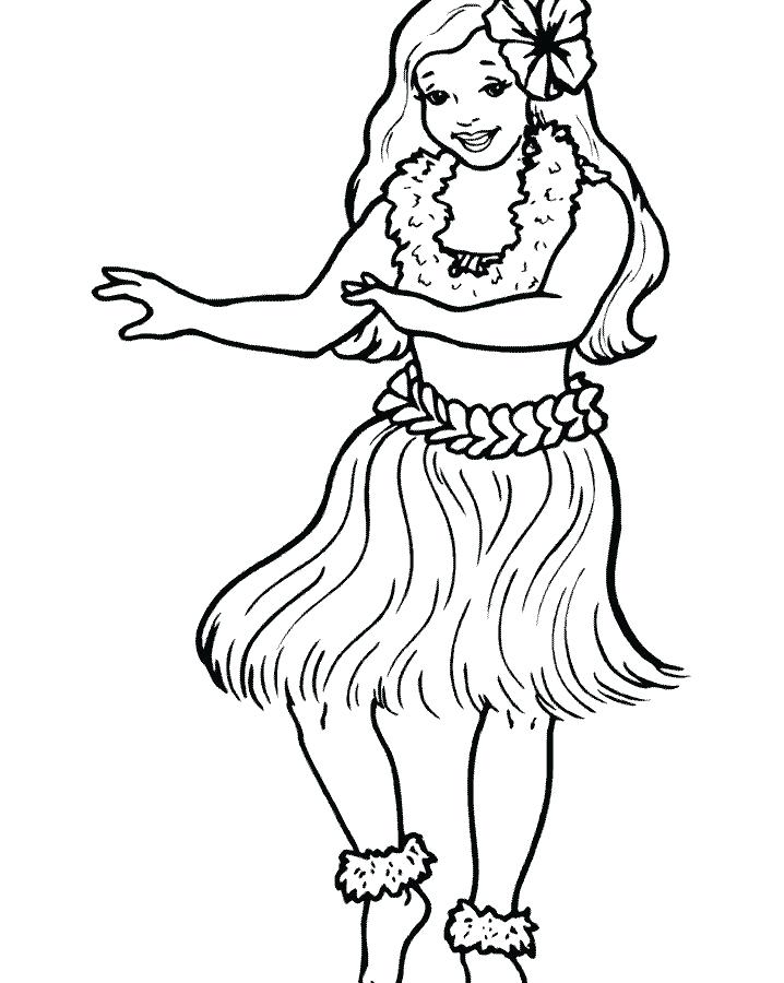 Dancing Girl Coloring Pages