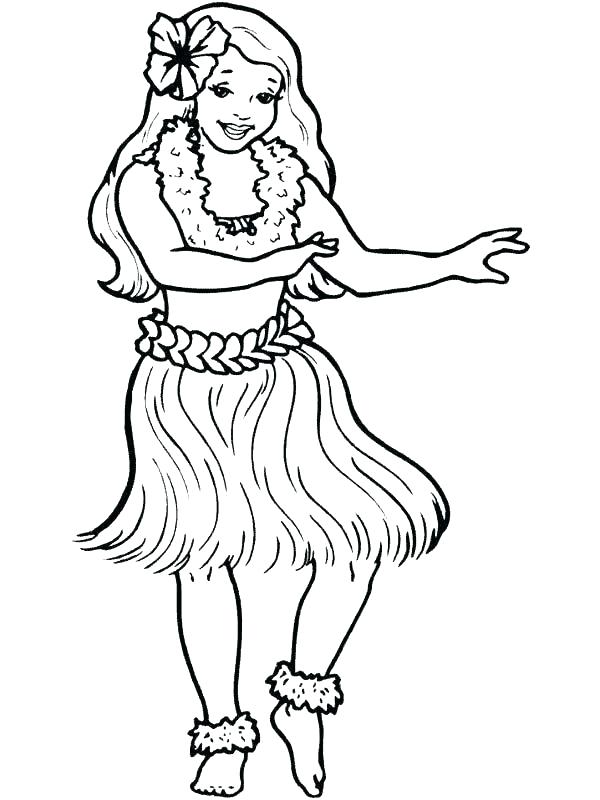 600x800 And Hula Girl Coloring Page Luau Coloring Pages Pics Of Luau