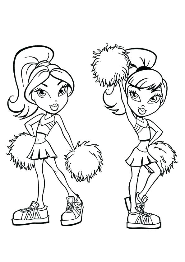 595x842 Cheer Coloring Pages Cheerleaders Coloring Pages Cheerleader