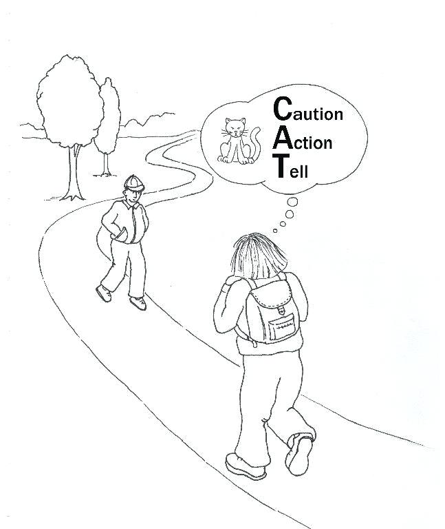 647x768 Stranger Safety Colouring Pages Danger Coloring Home