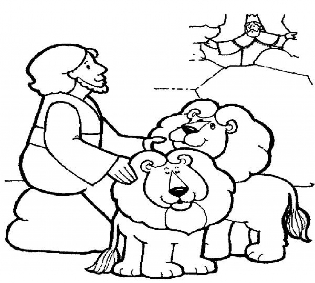 1024x923 Useful Coloring Page Of Daniel In The Lion S D