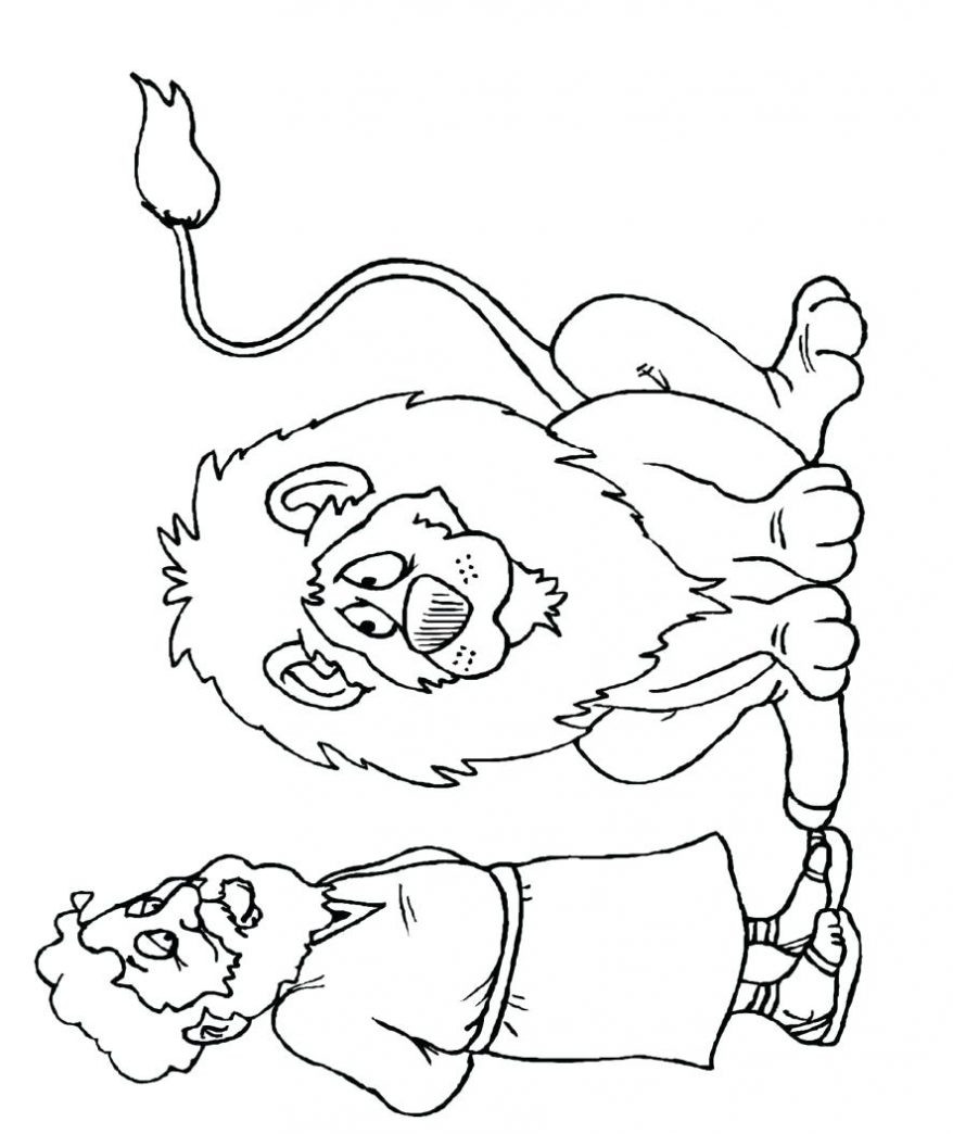 Daniel And The Lions Den Coloring Pages Free at GetDrawings | Free download