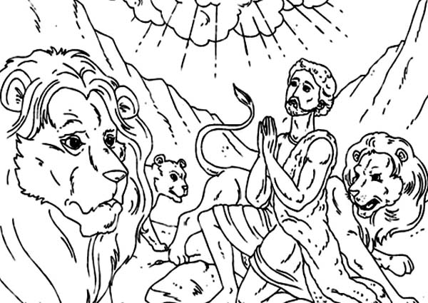 600x425 Daniel In The Lion's Den Coloring Pages