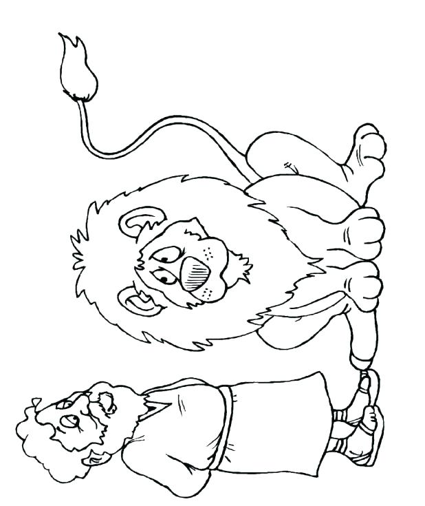 618x735 Free Printable Daniel In Lions Den Coloring Pages A Page Set