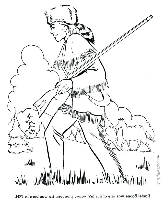 670x820 Daniel Boone Coloring Page Coloring Pages Free Printable Coloring