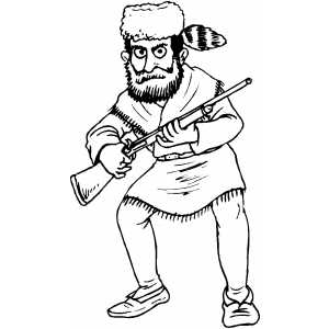 300x300 Daniel Boone Coloring Page