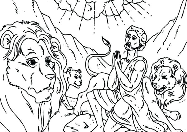 600x425 Daniel Coloring Pages Daniel Coloring Pages Praying