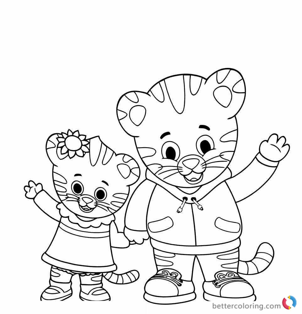 962x1000 Daniel Tiger Coloring Pages
