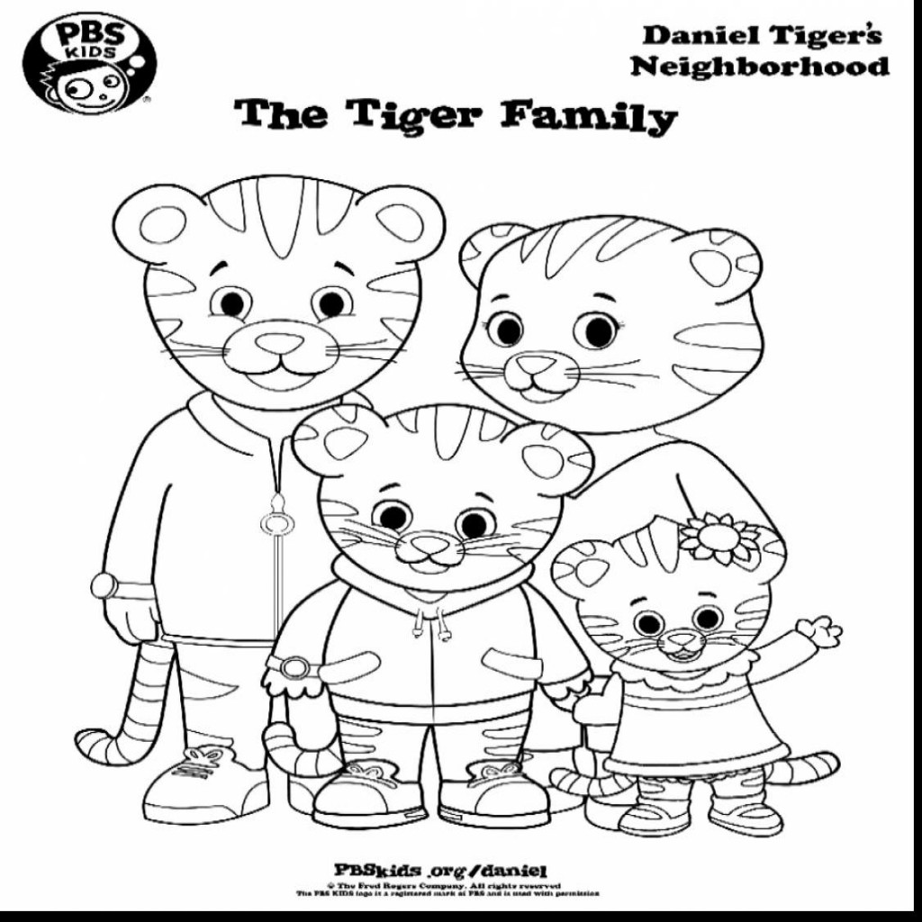1024x1024 Photographic Gallery Daniel Tiger Coloring Pages Free Page Simple