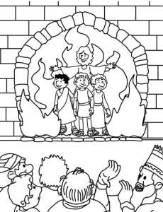 230x300 Daniel And The Lions Den Coloring Page Bible